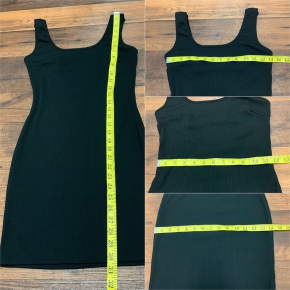 Haute Monde Black Dress Women’s Size S Sleeveless Bodycon Stretch - Picture 5 of 8